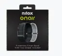 Nilox ONAIR, Slim Fitnessbandje zonder Scherm, 24/7 Gezondheids- en Activiteitsmonitoring, Minimalistisch Design, Lange Batterijduur, met Slimme Training, Zwarte en Grijze Bandjes