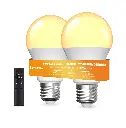 E27 LED Gloeilamp Dimbaar Met Afstandsbediening, 9W Amber Warmwit Licht