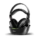 Philips Audio Philips draadloze over-ear hoofdtelefoon voor tv SHD8850/12 draadloze hifi-hoofdtelefoon (uitstekend geluid met hoge resolutie, nuttig bereik 30 m, oplaadstation, fluwelen oorkussens) zwart