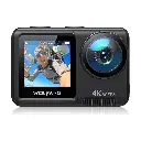 WOLFGANG Dual Color actiecamera 4K 60fps 24MP GA420 wifi onderwatercamera waterdicht 10 m body / 40 m afstandsbediening, dual mic
