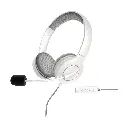Energy Sistem Headset Office 3 (hoofdtelefoon met USB-aansluiting en 3,5 mm, volumeregeling en mute-functie, intrekbare microfoon), wit