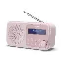 SHARP DR-P420(PK) Tokyo DAB+ radio, Bluetooth 5.3, bloesemroze