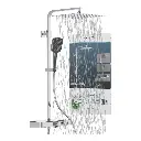 Schütte OCEAN douchesysteem thermostaat 30x30cm antraciet