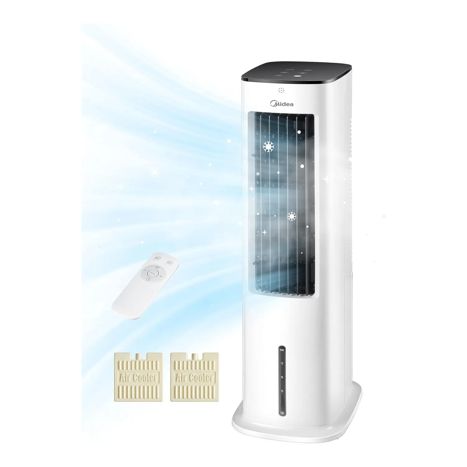 Midea Silent Air Cooler Pro 4-in-1 luchtkoeler 55 W, 5 L wit