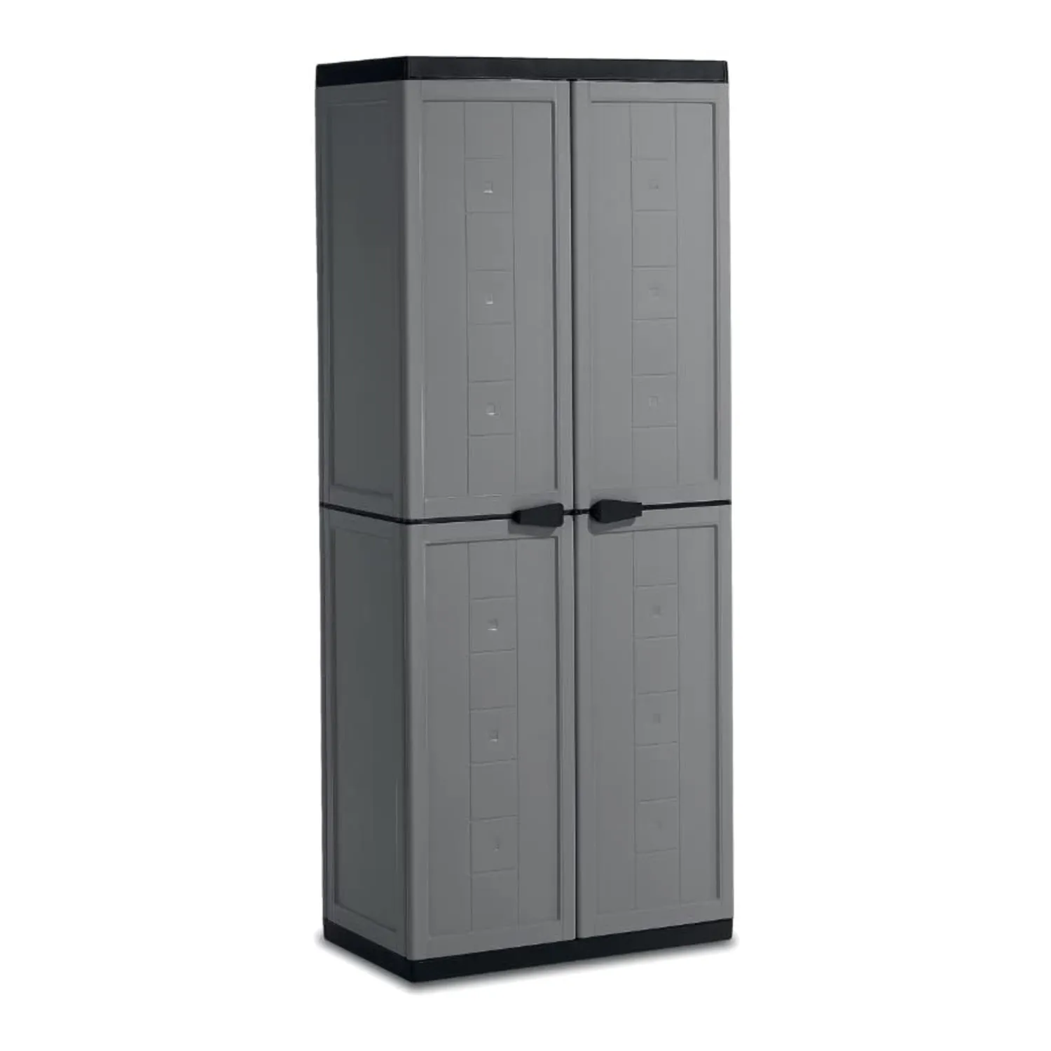 Kis Jolly hoge kunststof kast 68x39x166 cm donkergrijs/zwart