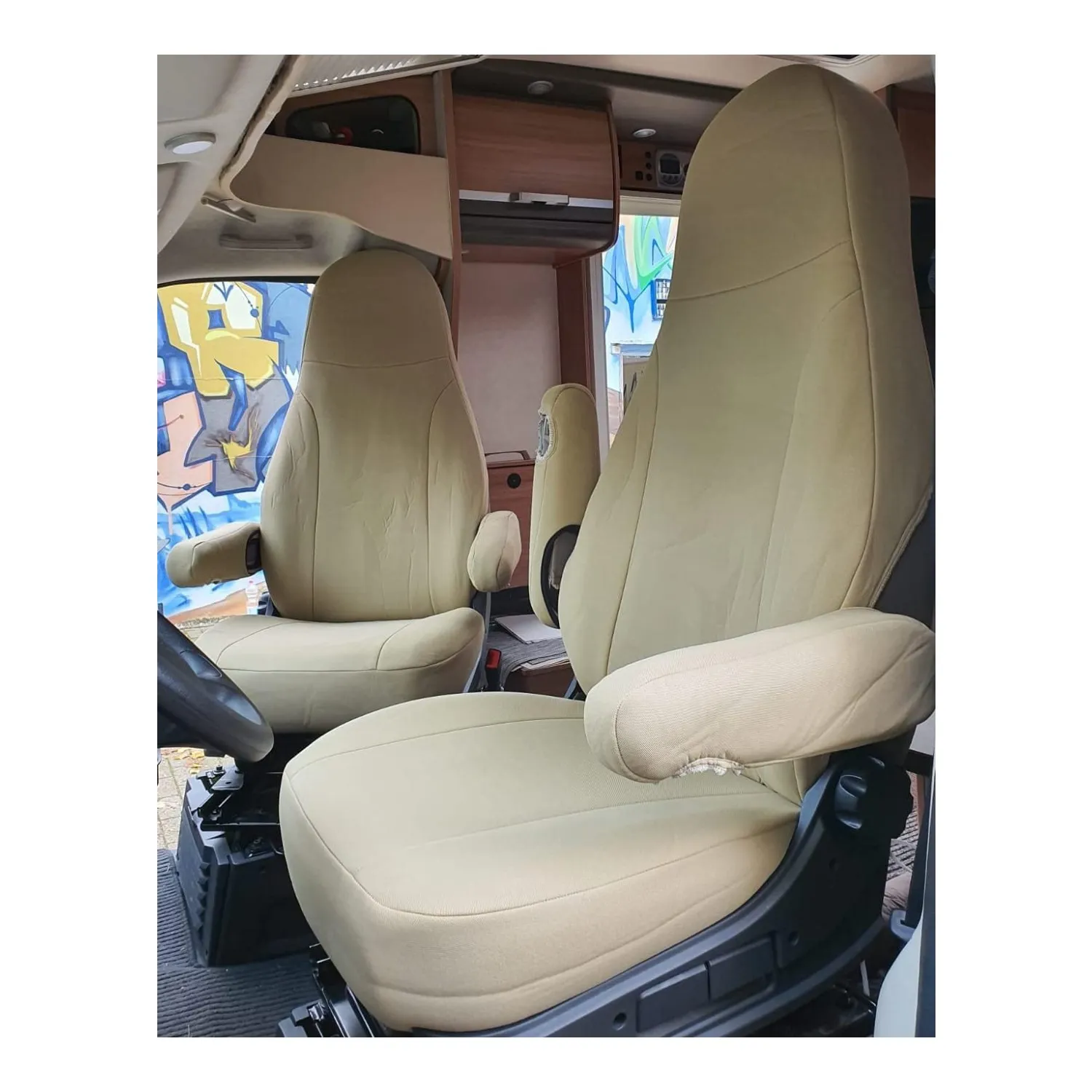 Bremer stoelhoezen camper bestuurder/passagier 829 beige