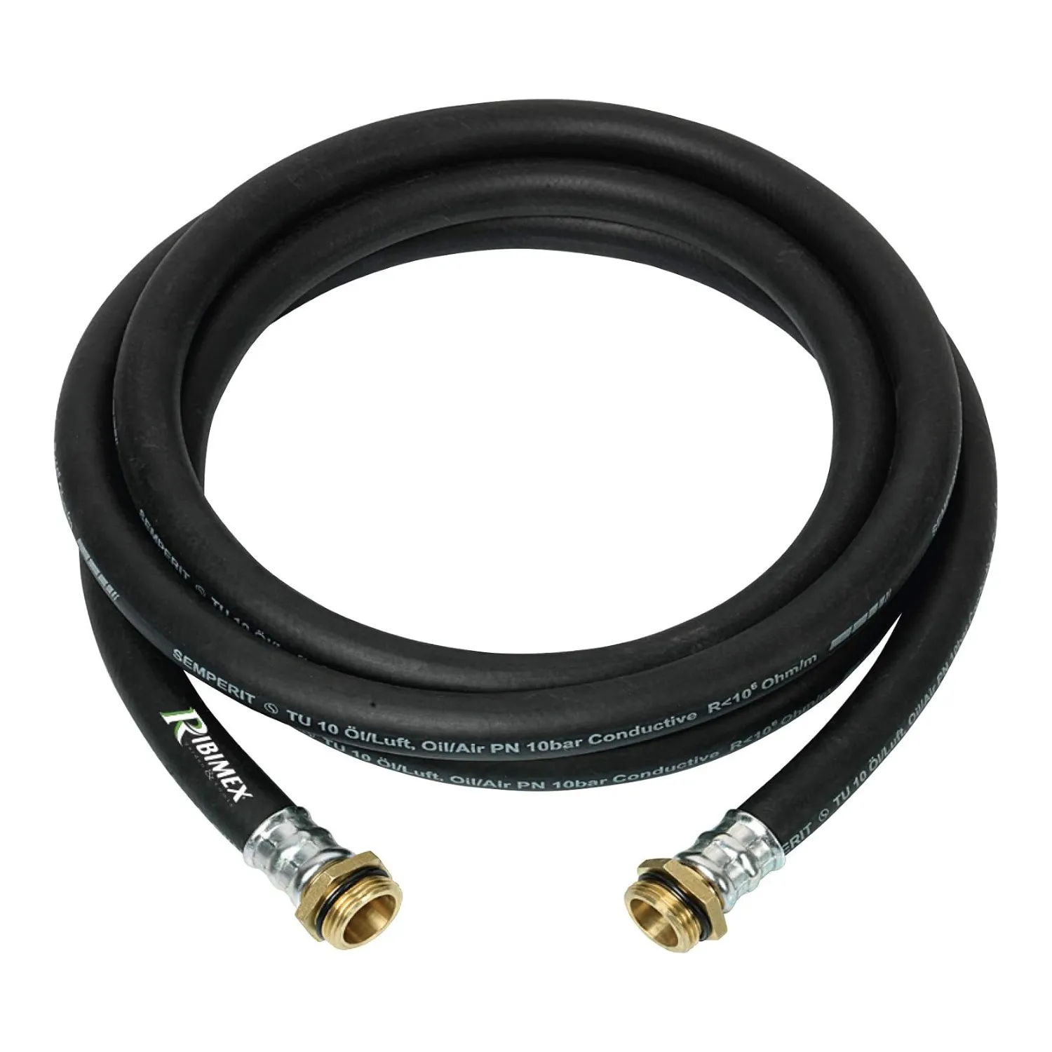 Ribimex PRKA103GOM rubber dieselslang 4 m, Ø 20 mm, 1 inch