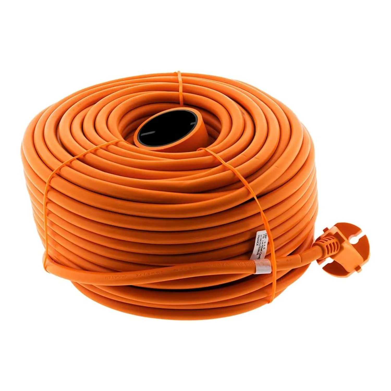 Zenitech verlengkabel 50 m 16A 2x1,5 mm² zonder aarde oranje