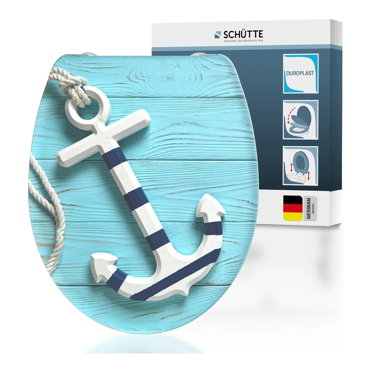 SCHÜTTE Anker wc-bril softclose duroplast, afneembaar
