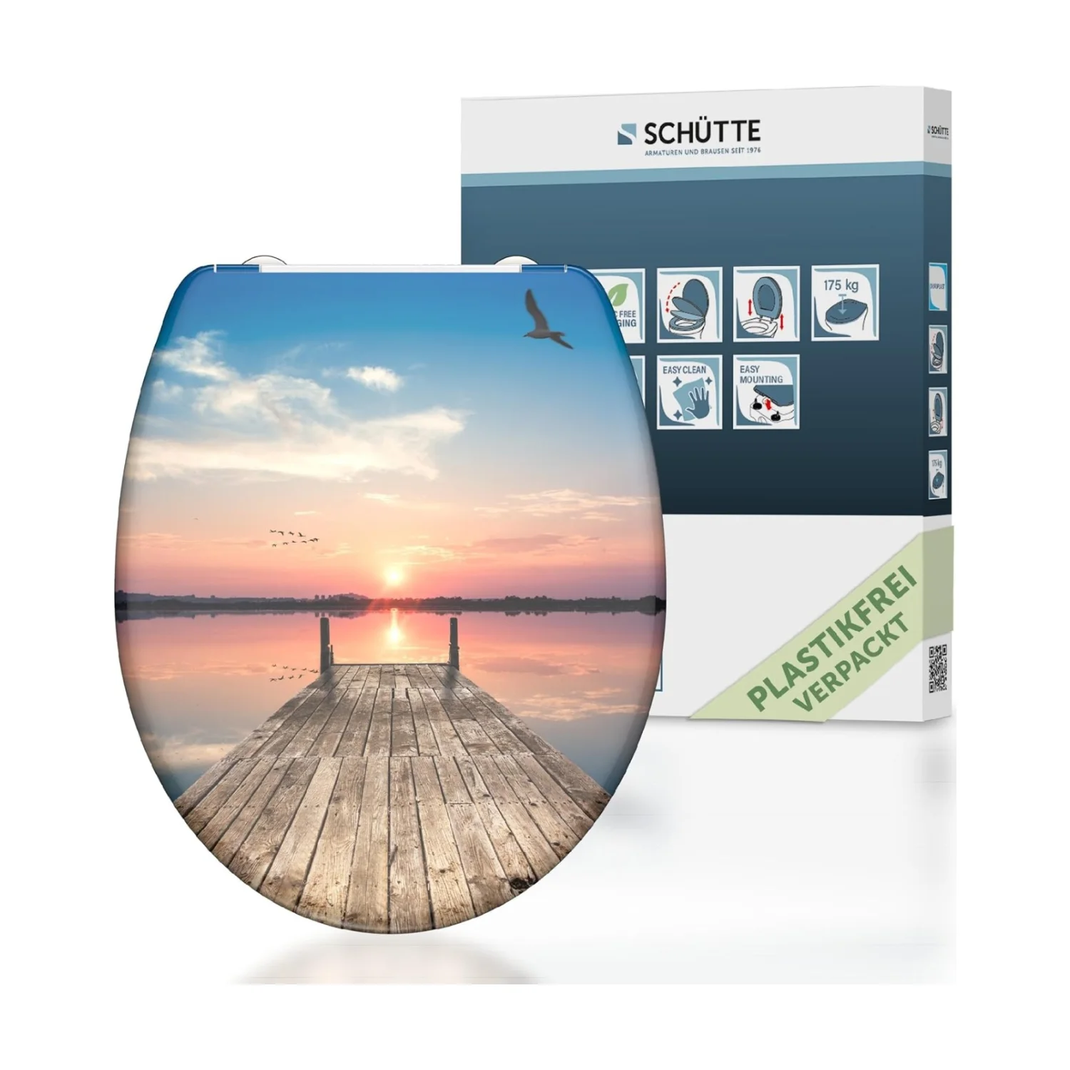 Schütte Sunset 82378 wc-bril duroplast softclose, 175 kg