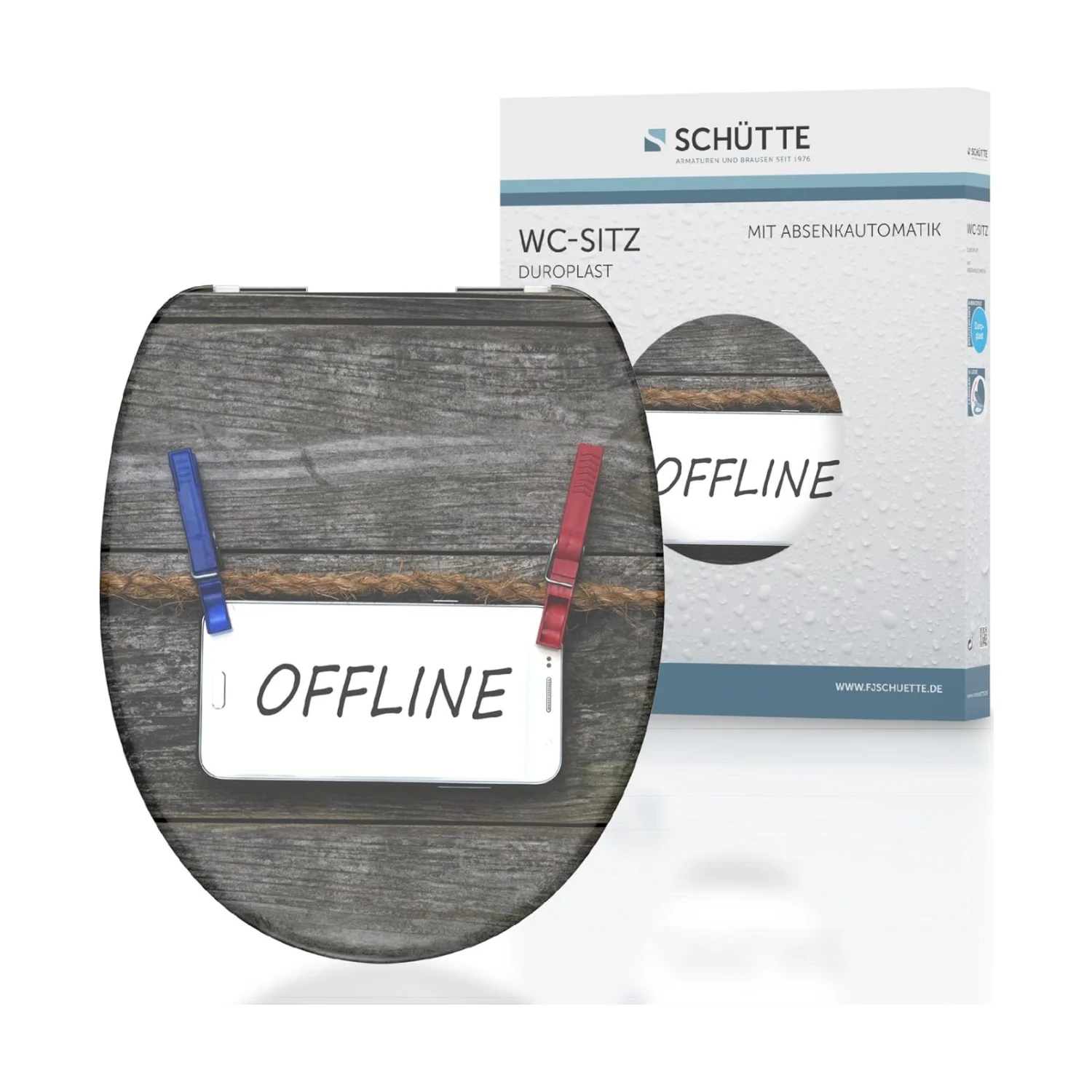 Schütte 82157 wc-bril Offline duroplast softclose, 175 kg
