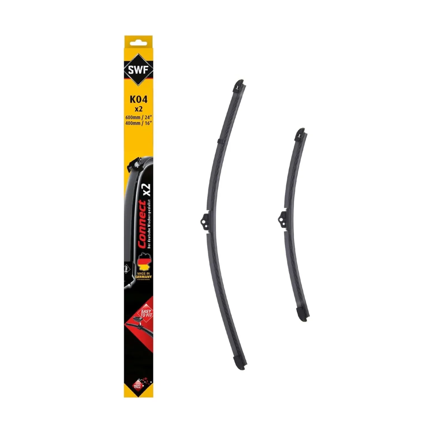 SWF Connect K04 ruitenwisserset voor 600/400 mm, 2 stuks