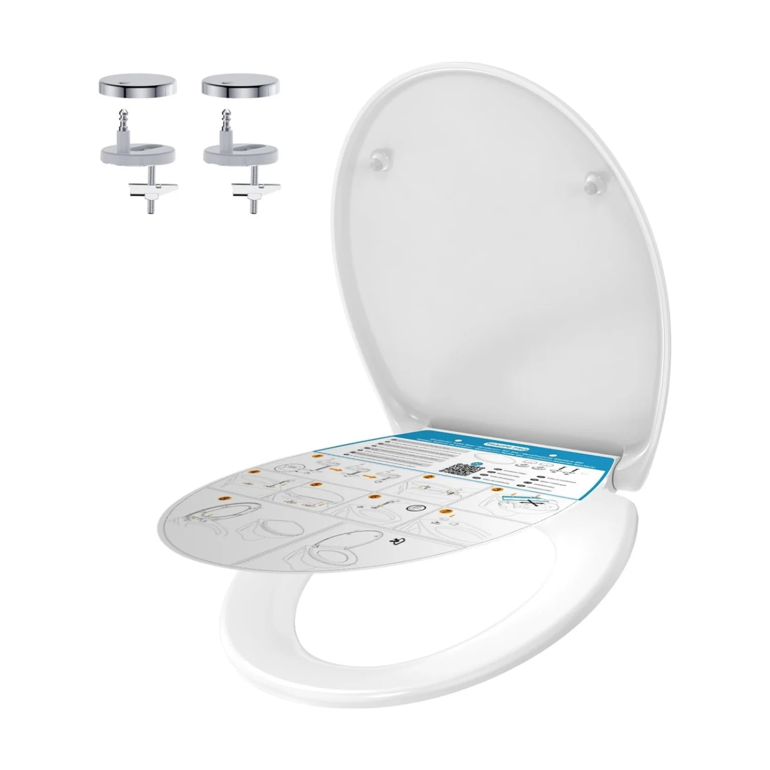 YEAUPE PRO wc-bril O-vorm duroplast softclose, melkwit