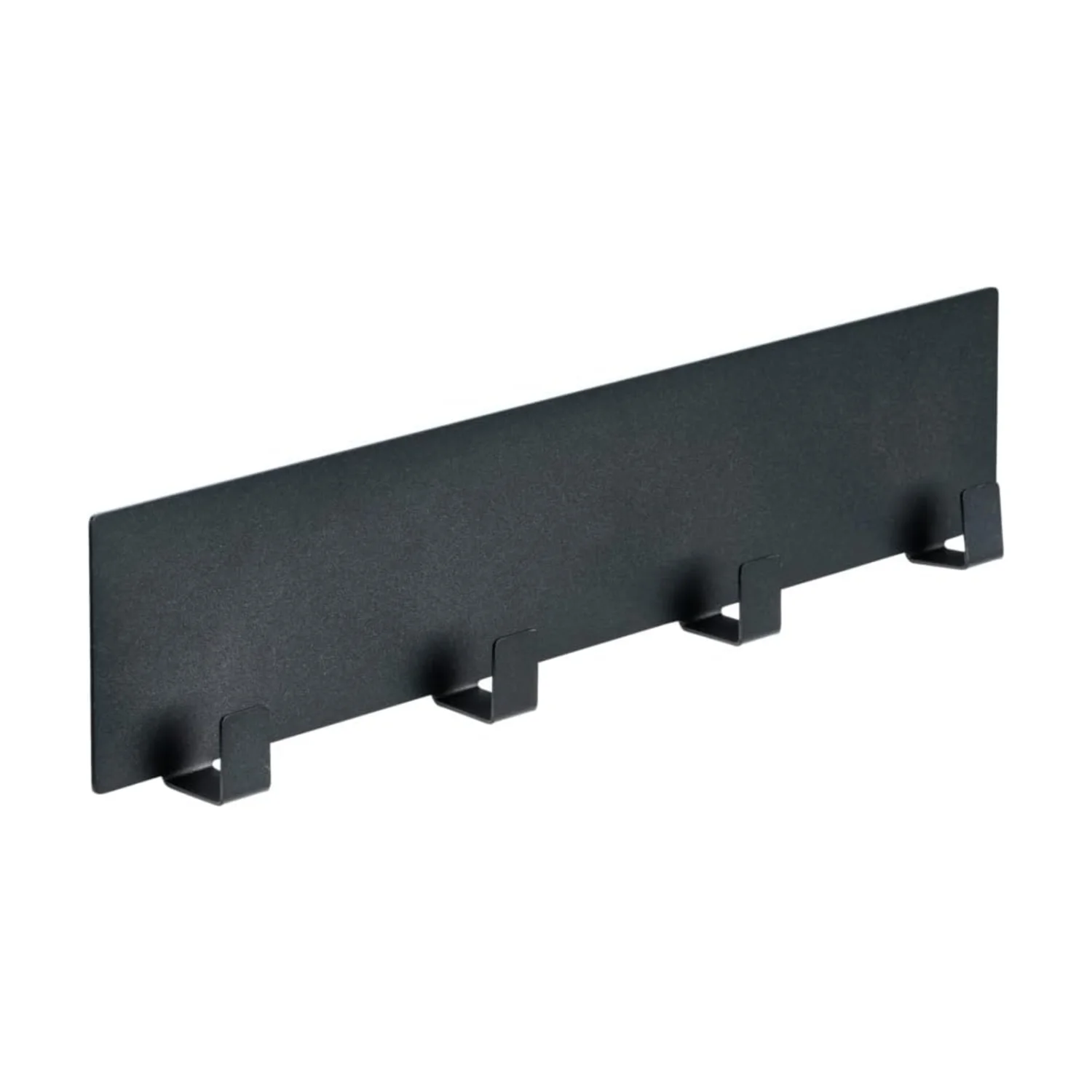 WENKO Ima magnetische haakstrip zwart, 4 haken, 30 cm