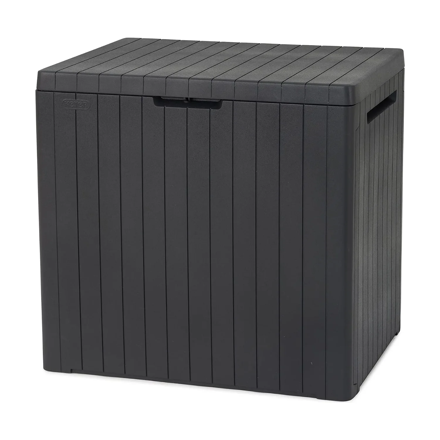 Keter City Box opbergbox 113 L donkergrijs houtlook
