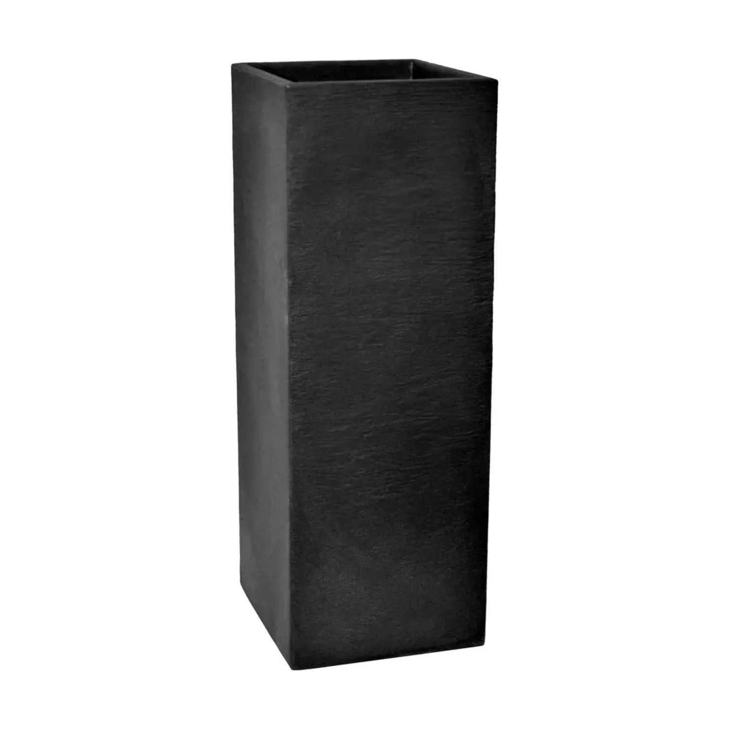 Dehner Palermo zuilpot leisteenlook 80x30x30 cm antraciet