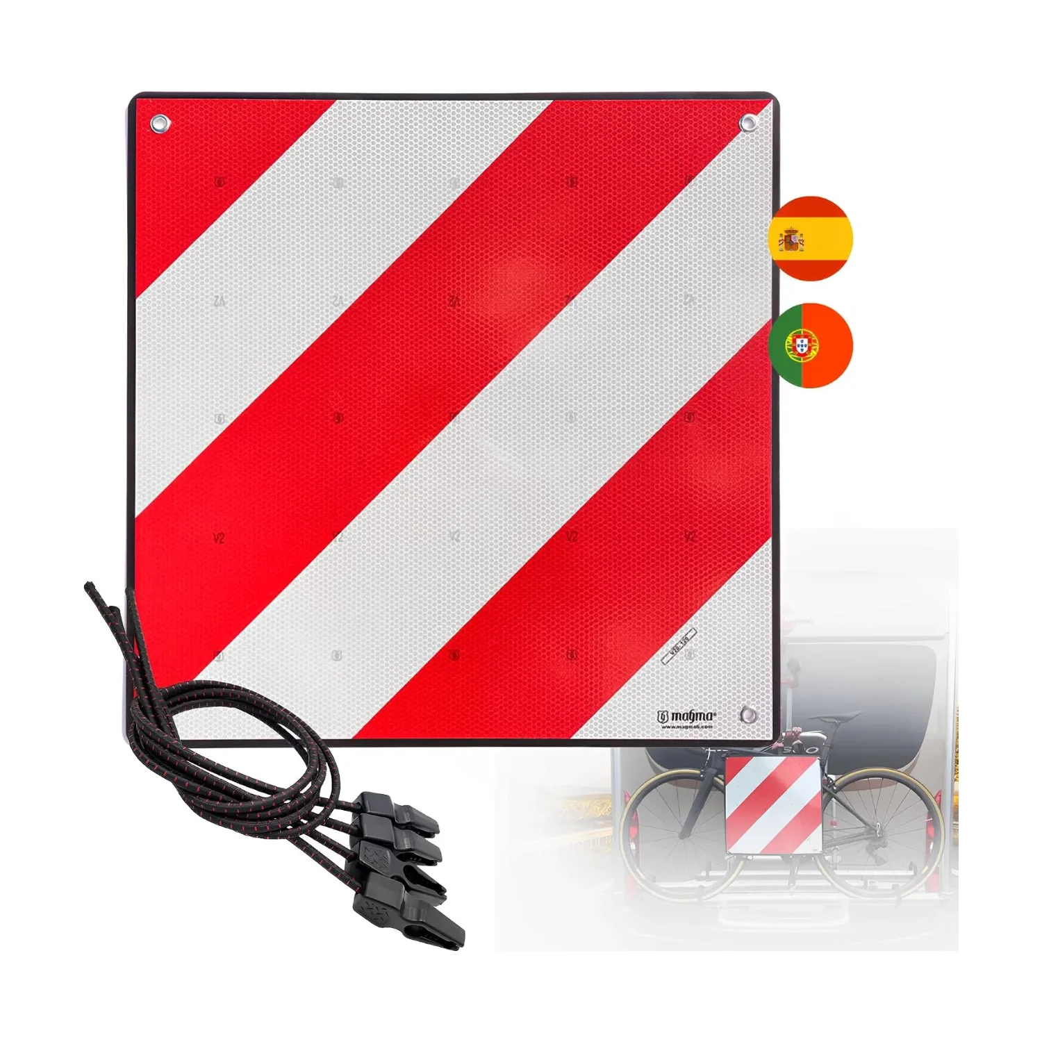 S21 Señalización V-20 bord flexibel voor fietsendrager
