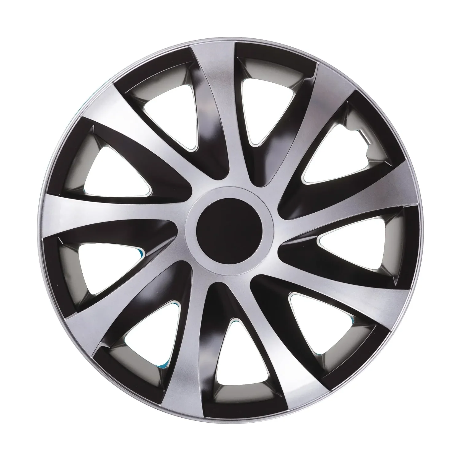 NRM Draco CS wieldoppen 16 inch zwart/zilver set van 4