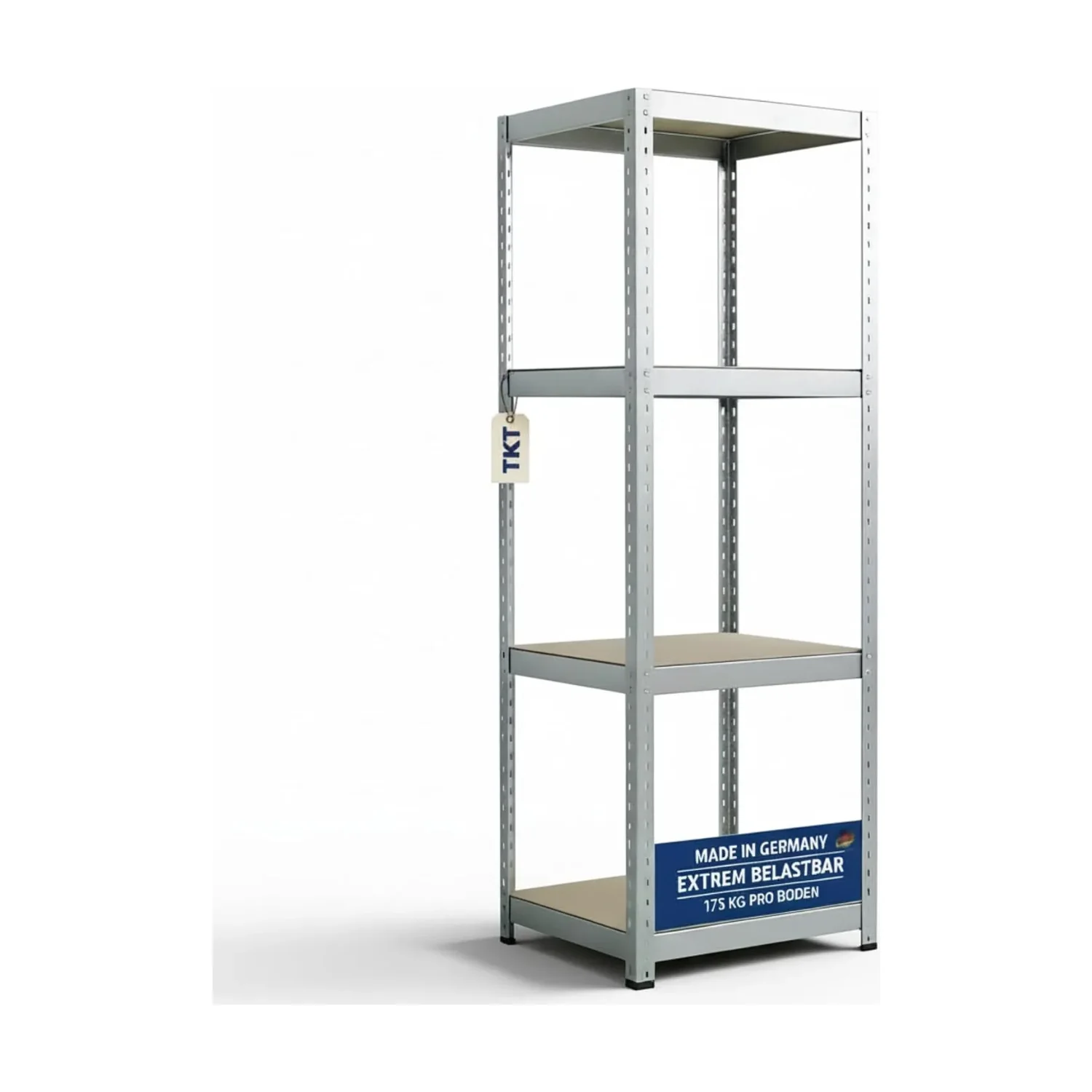 TKT Work System stelling 180x46x46 cm 4 houten legborden