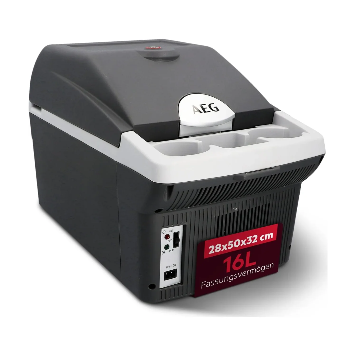 AEG BK 16 koel- en warmhoudbox 16 liter 12V zwart/lichtgrijs