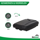 MaxxGarden Parasolvoet - vulbaar met water - 60 liter - Zwart