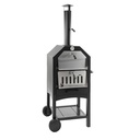 MaxxGarden Pizza oven - Smoker barbecue op hout, houtskool of pellets - 45 x 65 x 158cm