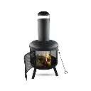 MaxxGarden Pompei Tuinhaard - zwart - 60 x 60 x 130cm