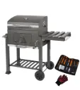 MaxxGarden Smoker - Houtskoolbarbecue - 118cm - Zwart