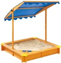 MaxxToys zandbak met verstelbaar dak - 120x120x120cm