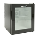 MaxxHome Mini Koelkast - 42 Liter - glazen deur - Zwart