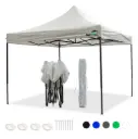 MaxxGarden Easy-up Partytent - 3x3m - Standaard - Opvouwbaar - Wit