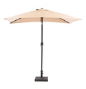 MaxxGarden Parasol - tuin en balkon parasol - opdraaisysteem - 150 x 250 cm - Taupe