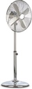 MaxxHome Staande Ventilator - 50 Watt - 3 Snelheden - Ø 40 Cm - Zwenkfunctie - Kantelbaar - 88-120 Cm - Chroom