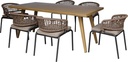 MaxxGarden Estrella Diningset - Tuinset - 6 Personen Venetie