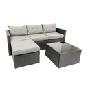 MaxxGarden Loungeset Rattan Hoekset 4 persoon