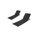 MaxxGarden Strandmat opvouwbaar- strandstoel - 2 stuks