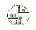 MaxxHome Wandrek industrieel - metaal - 55x55x11 cm - Model 3