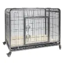 MaxxPet Hondenbench met Plaid - Verrijdbaar - 94x58x70cm